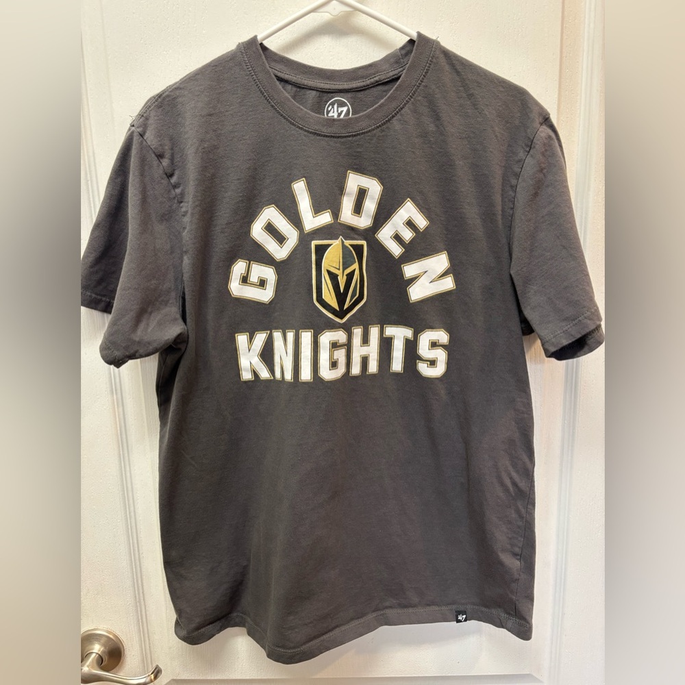Vegas Golden Knights Men’s 47 Brand Gray Cotton Tee Shirt Size Large